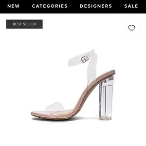 By the way clear heels